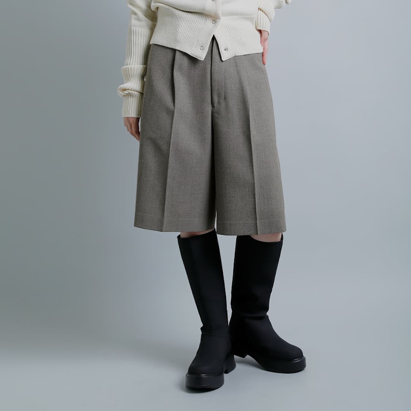 YLEVE �C���[��  ���t�E�[�� �L�����b�g�p���c ROUGH WOOL CULOTTE 168-6240042  2026aw�V�� �y�T�C�Y�E�J���[�������񖳗��z