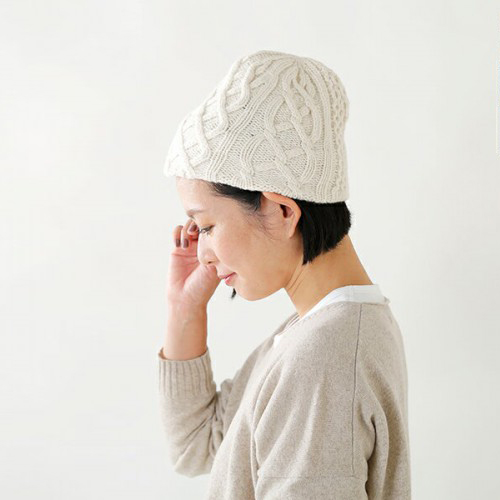 mature ha.(}`A[n)<br />E[jbgLbvhslant cutting knit cap aran2 lambh mk-2135-mt