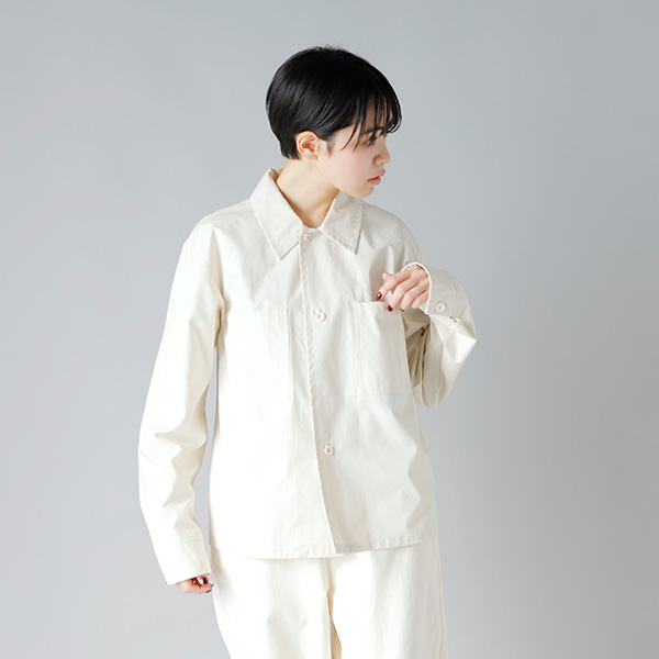 THE HINOKI(ザ ヒノキ)<br />オーガニックコットンウェザーショートシャツジャケット th21s-1【サイズ・カラー交換初回無料】