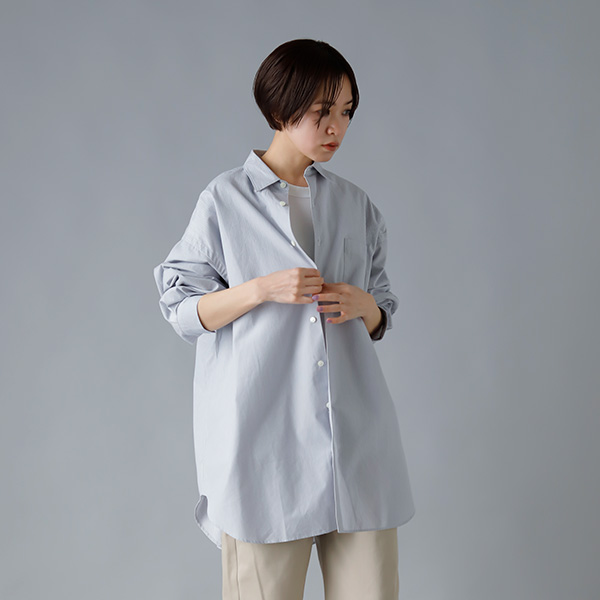 LENO(リノ)<br />オーバーサイズシャツ“STRIPE” h2101-sh003