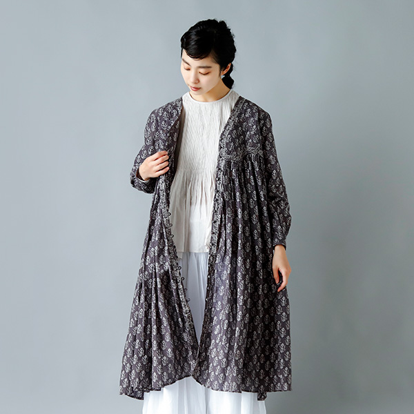 maison de soil(] h \C)<br />Rbgt[ubNvg^bNMU[hXgRajasthan Tuck Gathered Dressh nmds21584