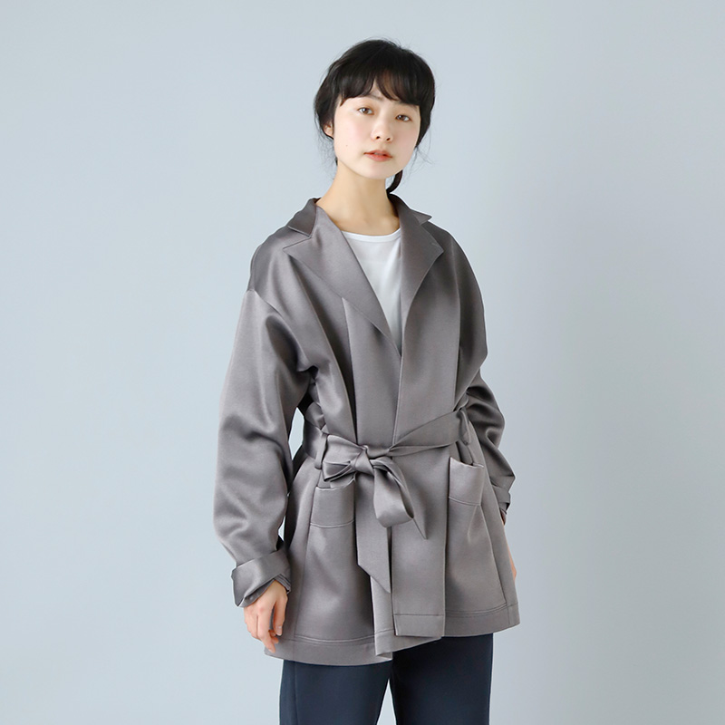 Olde H & Daughter(I[hGC`Ahh[^[)<br />E[VNcCEWWPbggWOOLSILK TWILL LOUNGE JACKETh lg005