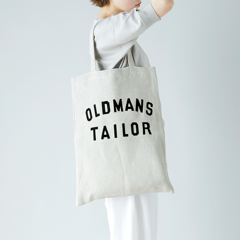 R & D.M.Co-(オールドマンズテーラー)リネンロゴプリントトートバッグ“OMT PRINT TOTE BAG” 781 R & D.M.Co-(オールドマンズテーラー)リネンロゴプリントトートバッグ“OMT PRINT TOTE BAG” 781