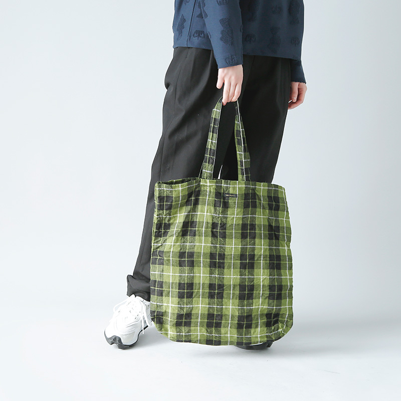 R & D.M.Co-(I[h}Ye[[)<br />l`FbNg[gobOgLINEN CHECK BAGh 5292