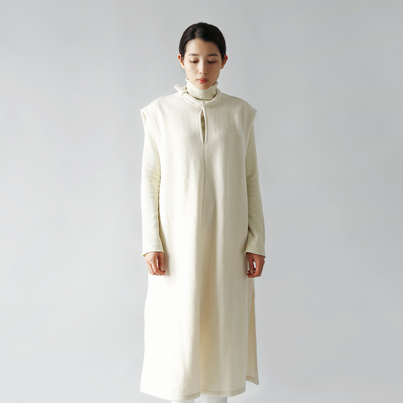 THE HINOKI ザ ヒノキ <br />ラムウール カセンティーノ ボックス ドレス th22w-45