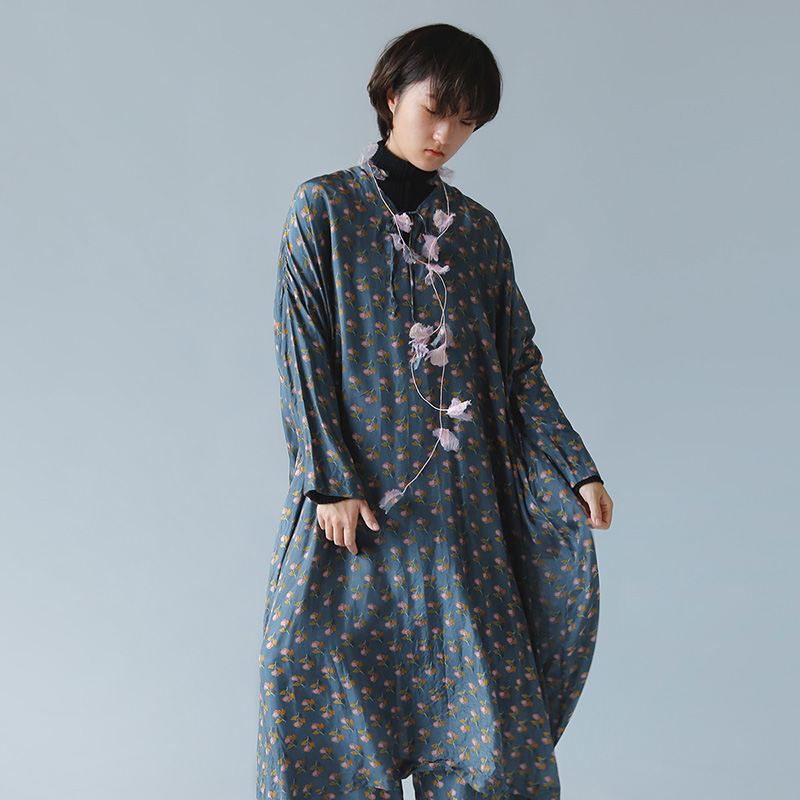TOWAVASE<br>シルク花柄 ルイドレス “Louis” 26-0008a