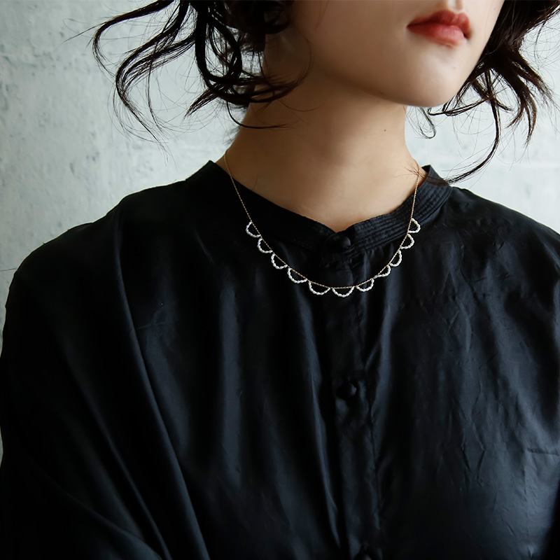 MAISON RUBUS. ][oX <br>Wp[ bvY lbNX gripples necklaceh rip-n1-p-85