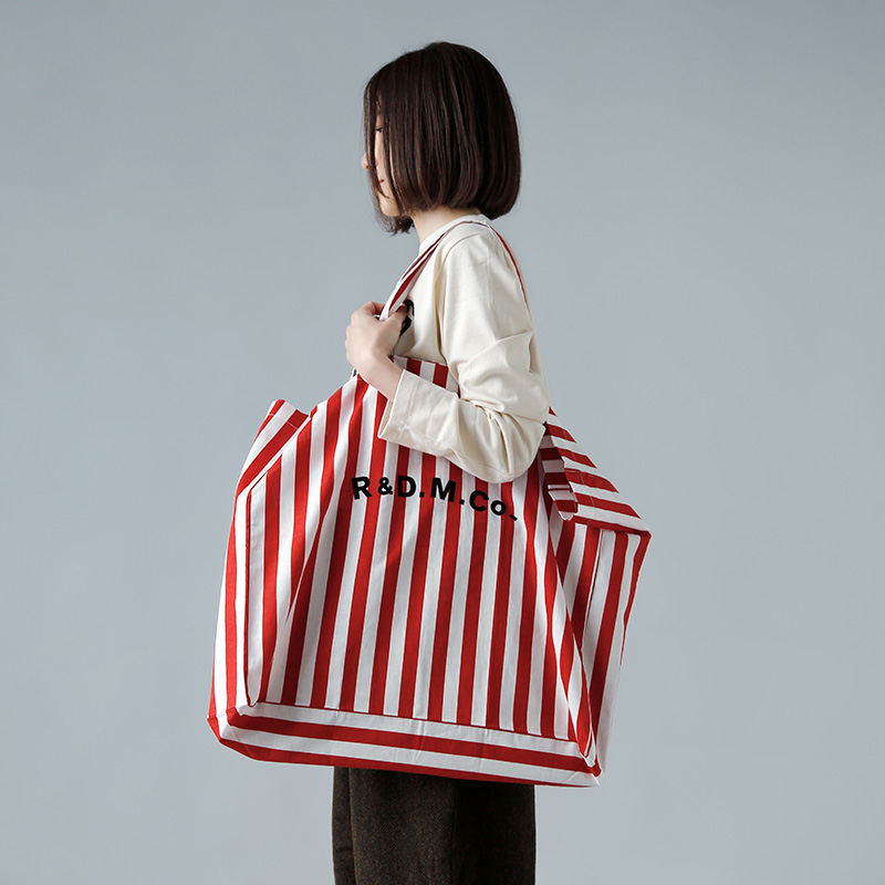 R & D.M.Co- I[h}Ye[[ <br>Rbgl fbL`FA XgCv g[gobO gDECK CHAIR STRIPE TOTE BAGh 6872