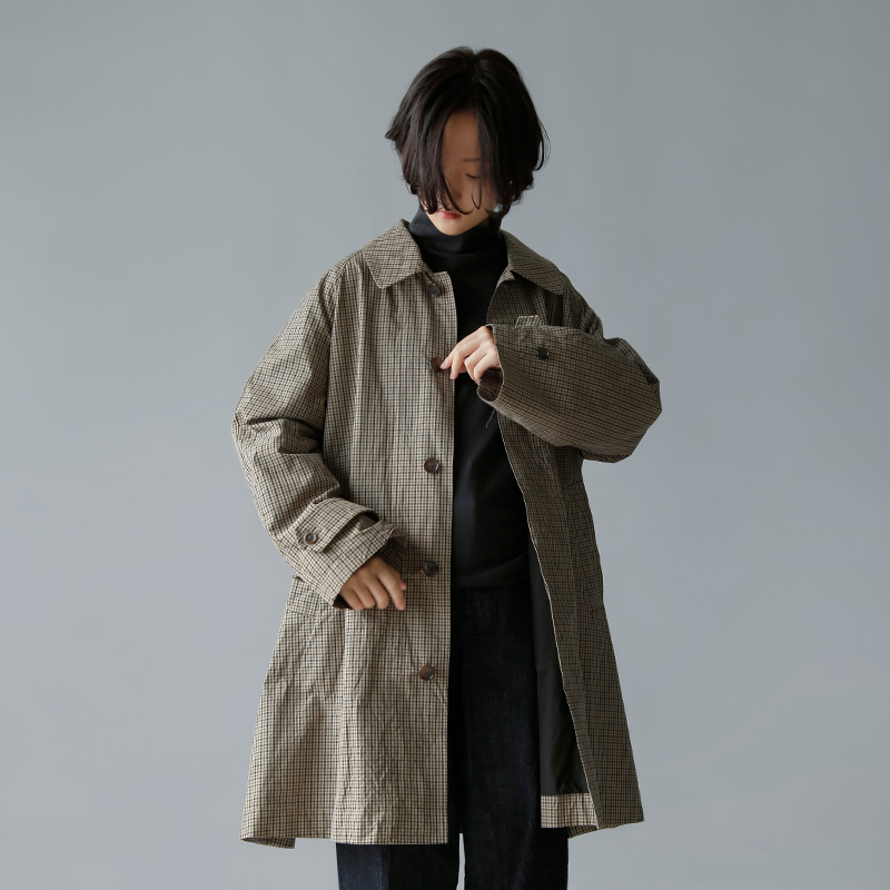 TOUJOURS gDW[ <br>nCJEg Rbg MoW R[g gSoutien Collar Half Field Coath am41nc02