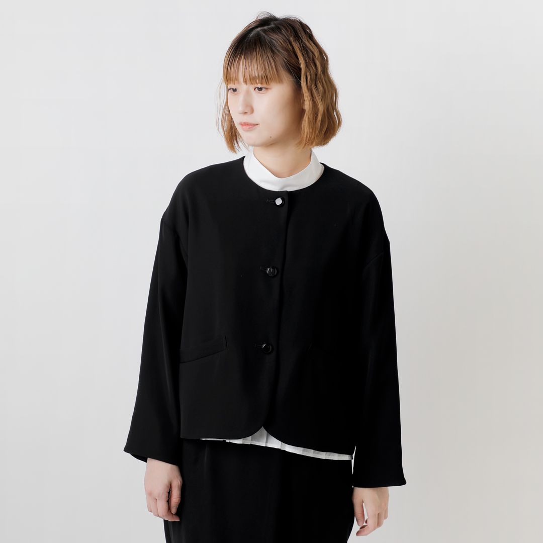 whyto zCg <br>m[J[ {^ WPbg gno collar button jacketh wht24fjk4035-tr 2025ssV
