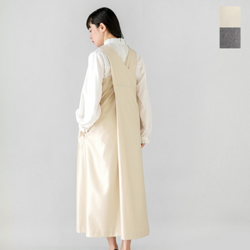 Scye TC <br>VN E[ cC NXobN s[X gSilk Wool Twill Cross Back Dressh 1225-01040-fn