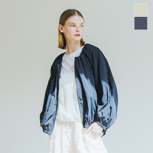 whyto zCg <br>m[J[ MU[ u] gno collar gather blousonh wht25hjk4039-yo  