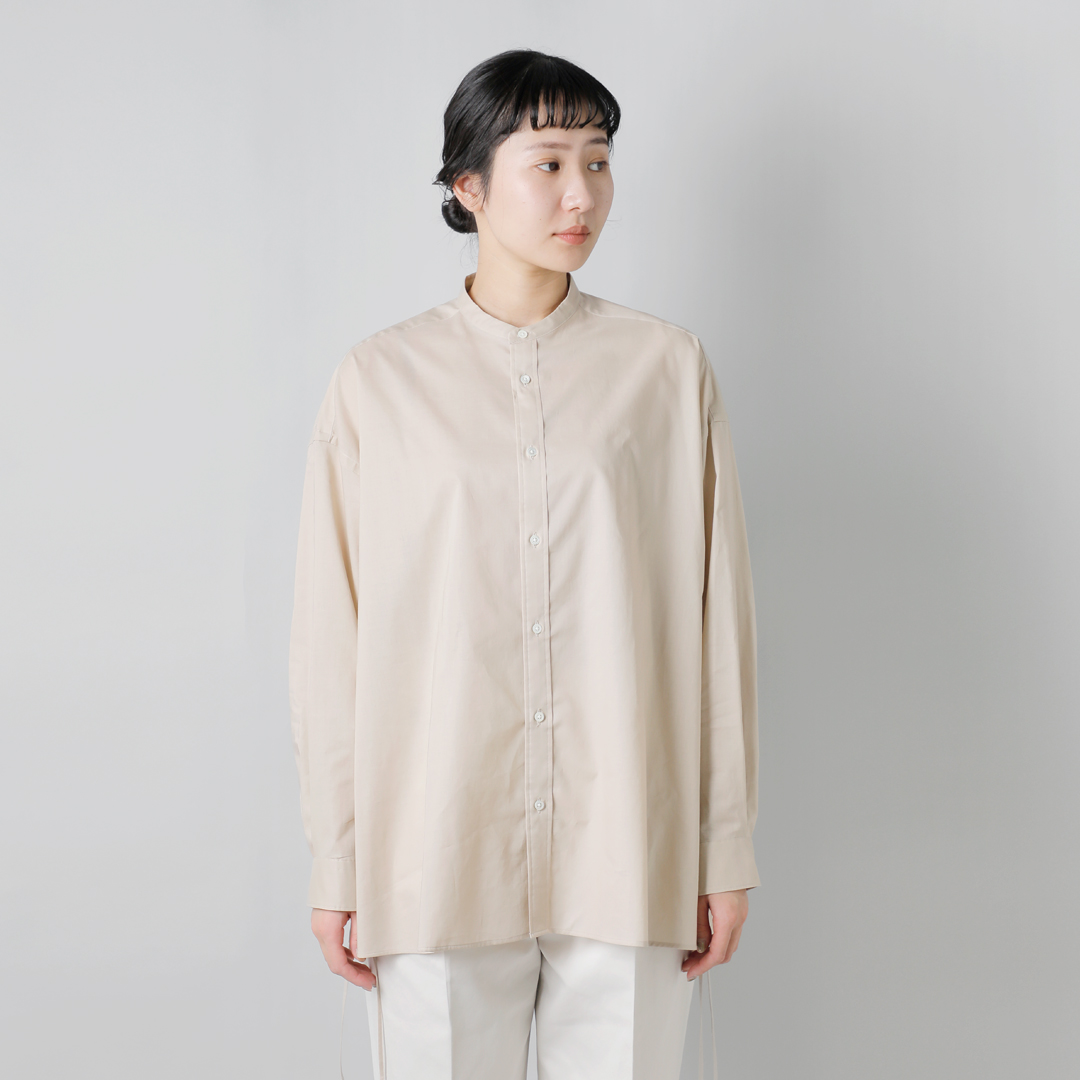 graphpaper Oty[p[ <br>VR [ h[XgO ohJ[ Vc gSilicon Lawn Drawstring Band Collar Shirth gl251-50296-yh  