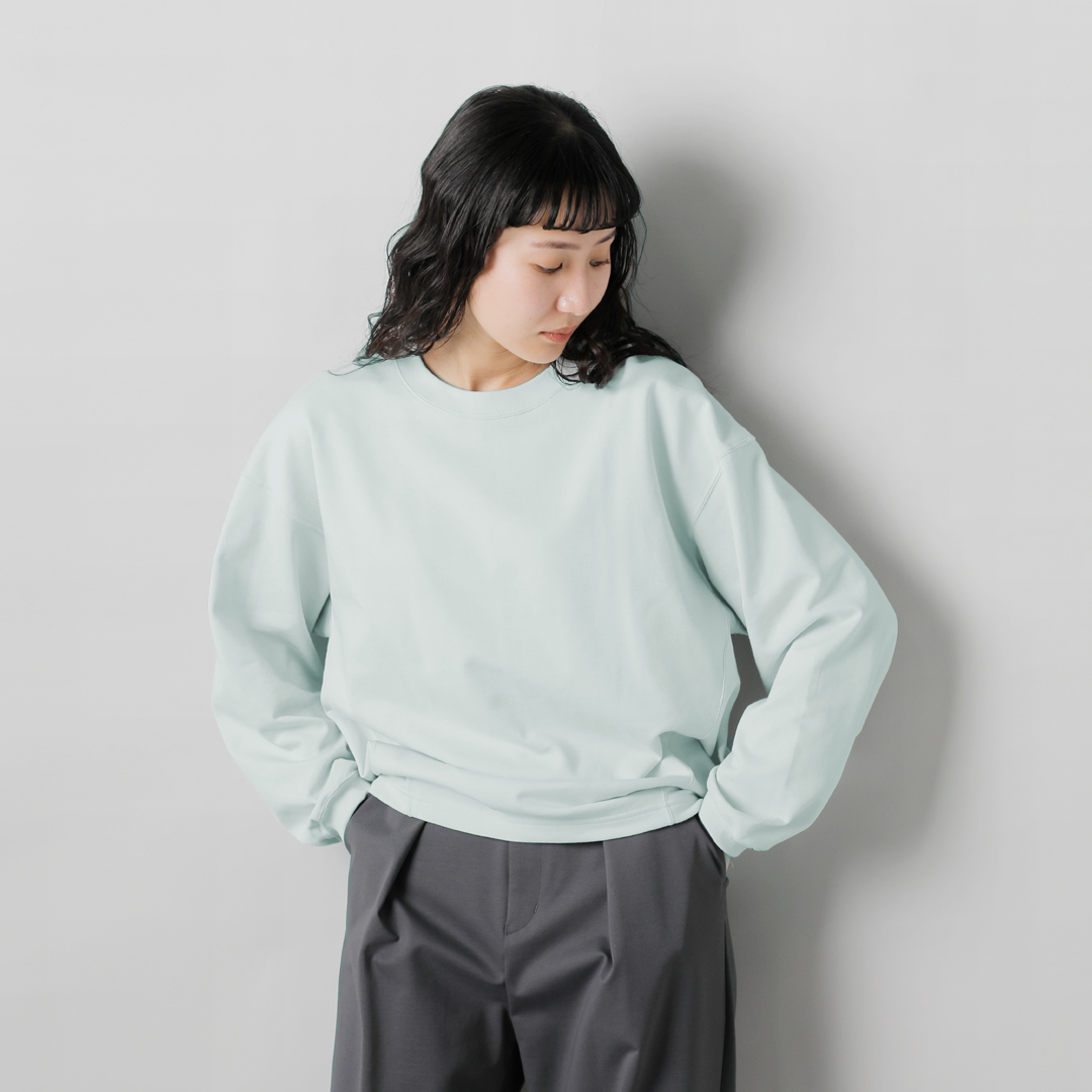 graphpaper Oty[p[ <br>Rbg nCK[[ \tge[ plC N[lbN TVc gHigh Gauze Soft Terry Panel Line Crew Neckh gl251-70237-fn  