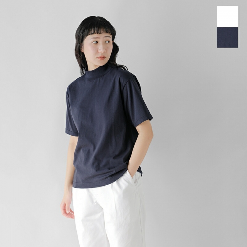 Y C <br>I[KjbNRbg W[W[ bNlbN  TVc gORGANIC COTTON JERSEY MOCK NECK S/S Th 165-5166310-tr  