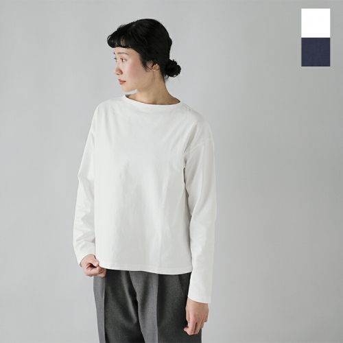 Y C <br>I[KjbNRbg W[W[ {[glbN vI[o[ gORGANIC COTTON JERSEY BOAT NECK P/Oh 165-5166345-tr  