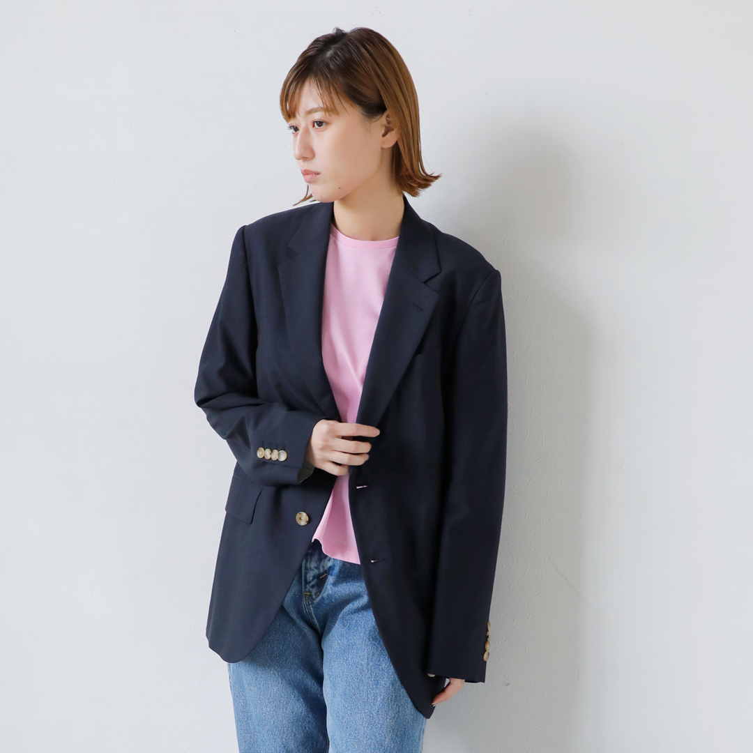 YLEVE C[ <br>E[ Vu[ WPbg gWOOL CHAMBRAY JKh 168-5120034-yh