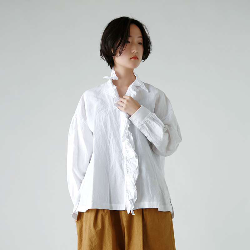 TOUJOURS gDW[ n[h EHbV l Vc gRuffle Shirth ym42ss02  