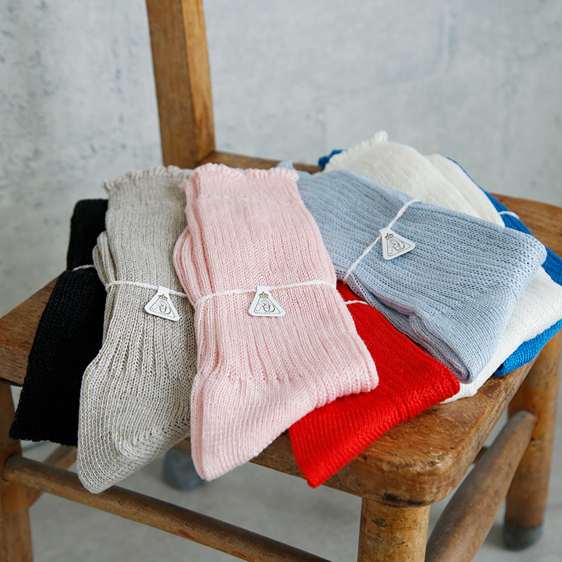 y䂤pPbgIzR & D.M.Co- I[h}Ye[[  l u Xeb` \bNX C  gLINEN RIB STITCH SOCKSh 6726  