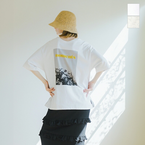 whyto zCg  2way tHgvgTVc g2WAY PRINT TEE MOMENTh wht25hbl4064-tr  