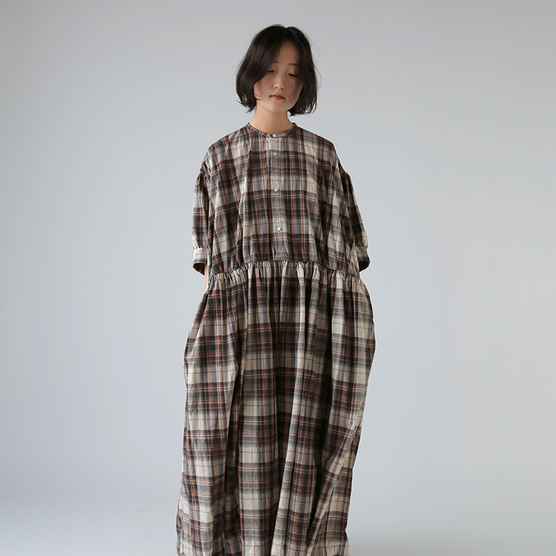 TOUJOURS gDW[  tF[h TCN Rbg }hX`FbN hX gHalf Sleeve Classic Gathered Dressh tm42wd05  